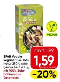 Eurospar SPAR Veggie veganer Bio-Tofu Angebot