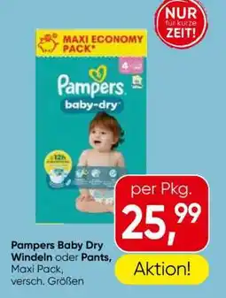 Eurospar Pampers Baby Dry Windeln oder Pants Angebot