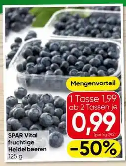 Eurospar SPAR Vital fruchtige Heidelbeeren Angebot
