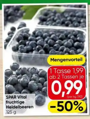 Eurospar SPAR Vital fruchtige Heidelbeeren Angebot
