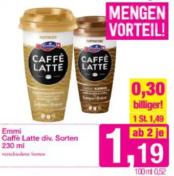 Sutterlüty Emmi Caffè latte Div. Sorten 230 ml Angebot