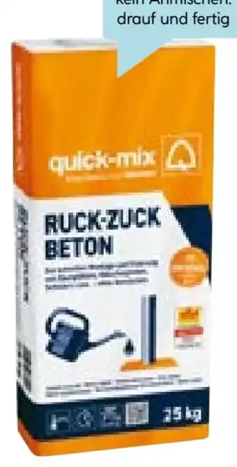 Hellweg Quick-Mix Ruck-Zuck Beton Angebot