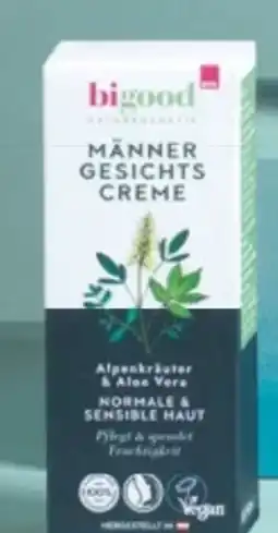 Bipa bi good Männer Gesichtscreme Alpenkräuter & Aloe Vera Angebot