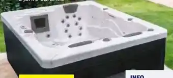 Hofer Home Deluxe Outdoor Whirlpool White Marble Angebot