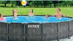 Hofer Intex Frame-Pool-Set Prism Greywood Angebot