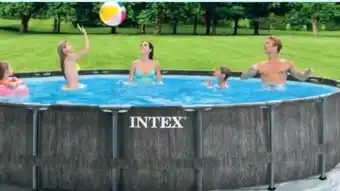 Hofer Intex Frame-Pool-Set Prism Greywood Angebot