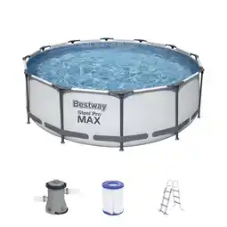 Hellweg Frame-Pool-Set „Steel Pro Max” + Sonnendach GRATIS 245207 HELLWEG Angebot