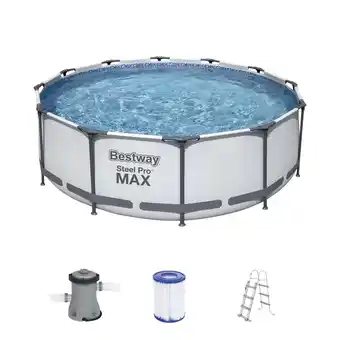 Hellweg Frame-Pool-Set „Steel Pro Max” + Sonnendach GRATIS 245207 HELLWEG Angebot