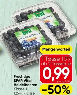 Spar Fruchtige SPAR Vital Heidelbeeren Angebot