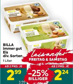 Billa immer gut Eis Angebot