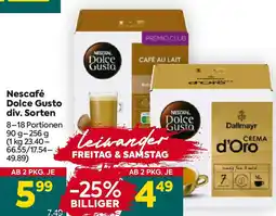 Billa Dolce Gusto Angebot