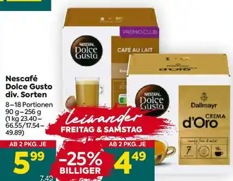 Billa Dolce Gusto Angebot