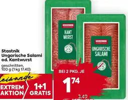 Billa Ungarische Salami od. Kantwurst Angebot