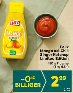 Billa Mango od. Chili Ginger Ketchup Limited Edition Angebot