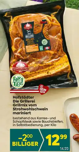 Billa Die Grillerei Grillmix vom Strohwohlschwein mariniert Angebot