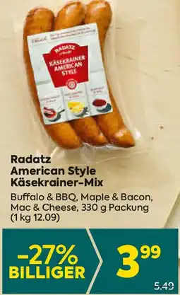 Billa American Style Käsekrainer-Mix Angebot