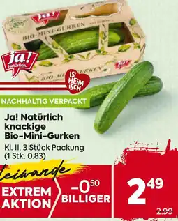 Billa Bio-Mini-Gurken Angebot