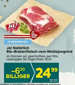 Billa Bio-Bratenfleisch vom Weidejungrind Angebot
