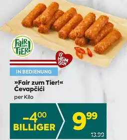 Billa Fair zum Tier!<< Ćevapčići Angebot