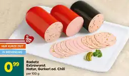 Billa Radatz Extrawurst Natur, Gurkerl od. Chili Angebot