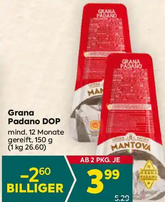 Billa Padano DOP Angebot