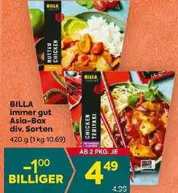 Billa immer gut Asia-Box Angebot