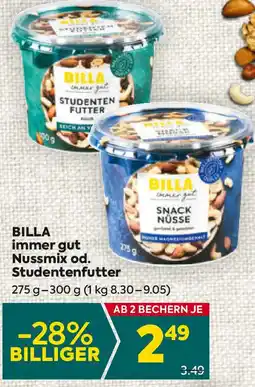 Billa immer gut Nussmix od. Studentenfutter Angebot