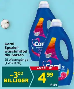 Billa Spezial- waschmittel div. Sorten Angebot