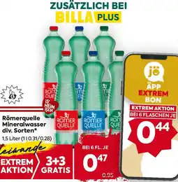Billa Römerquelle Mineralwasser Angebot