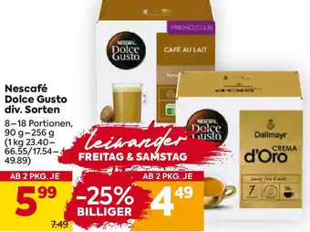 Billa Nescafé Dolce Gusto Angebot