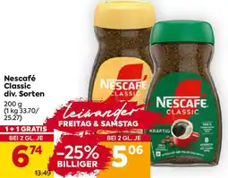 Billa Nescafé Classic Angebot