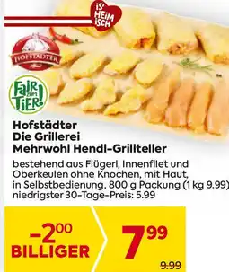 Billa Die Grillerei Mehrwohl Hendl-Grillteller Angebot