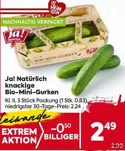 Billa Bio-Mini-Gurken Angebot