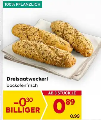 Billa Dreisaatweckerl Angebot