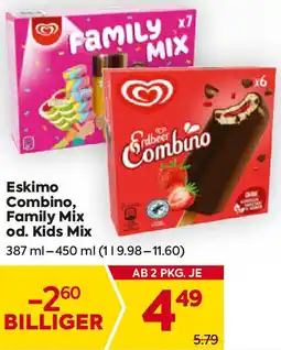 Billa Eskimo Combino, Family Mix Angebot