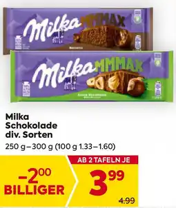 Billa Milka Schokolade Angebot