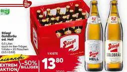 Billa Stiegl Goldbräu od. Hell Angebot