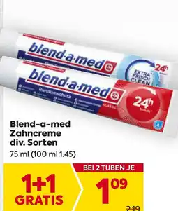 Billa Zahncreme Angebot