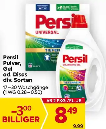 Billa Persil Pulver, Gel od. Discs Angebot