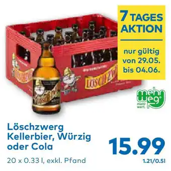 T&G Löschzwerg Kellerbier, Würzig oder Cola Angebot