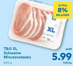 T&G T&G XL Schweine Minutensteaks Angebot