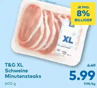 T&G T&G XL Schweine Minutensteaks Angebot