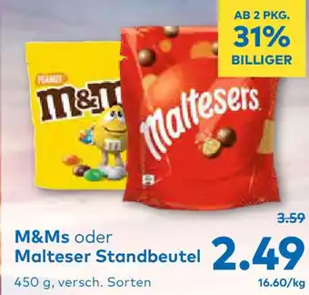 T&G Malteser Standbeutel Angebot
