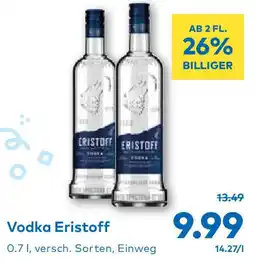T&G Vodka Eristoff Angebot