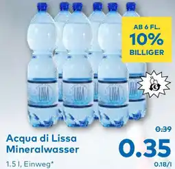 T&G Acqua di Lissa Mineralwasser Angebot