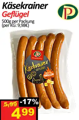 Wurstico Käsekrainer Geflügel Angebot