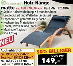 Norma Holz-Hänge- matte Angebot