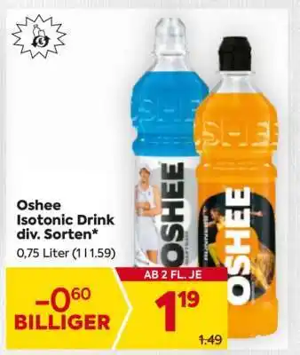 Billa Oshee Isotonic Drink div. Sorten Angebot