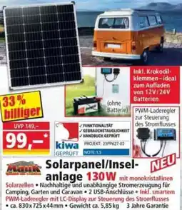 Norma Solarpanel/Insel- anlage Angebot