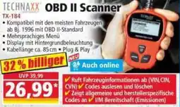 Norma OBD II Scanner Angebot
